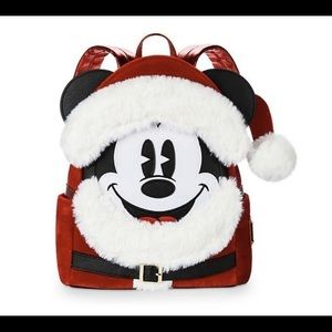 Loungefly Disneyparks Mickey santa backpack